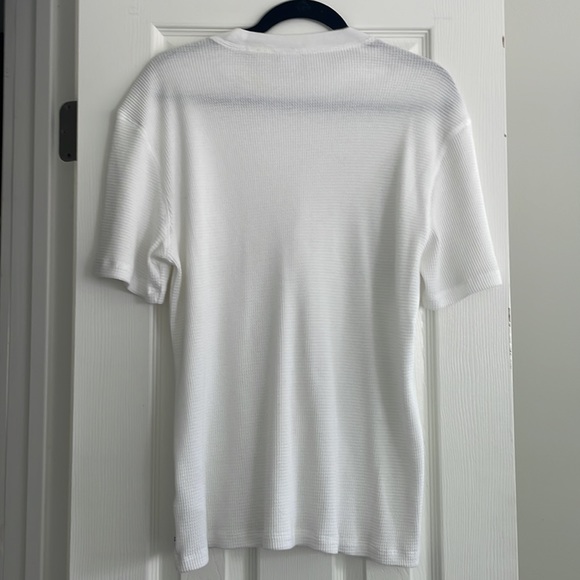 White Oversized Waffle Tee - Picture 2 of 3